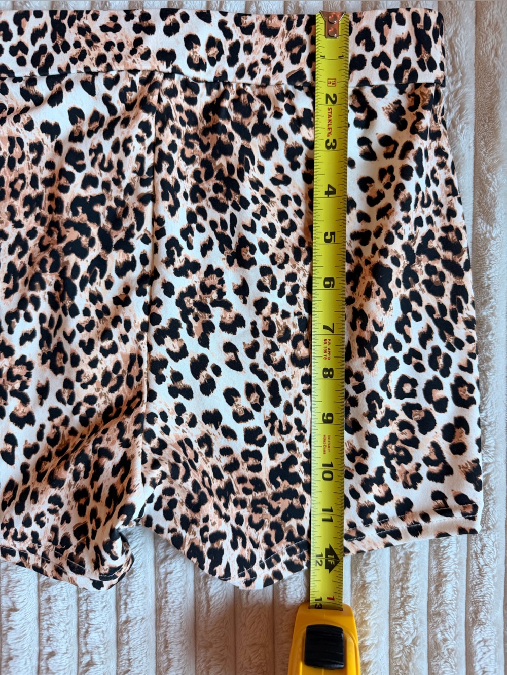 White Fox Leopard Print Shorts - Picture 7 of 8